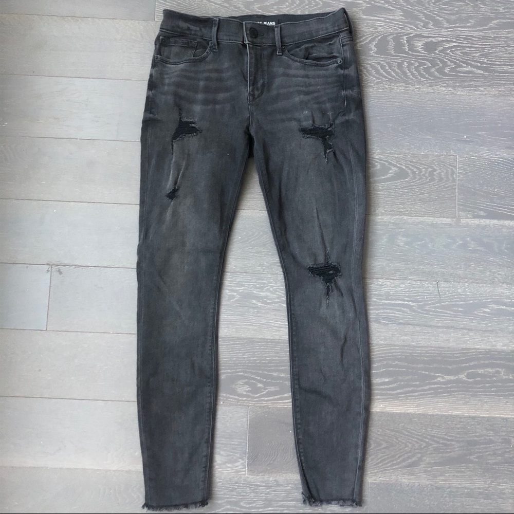 Express High Waisted Black Jeans